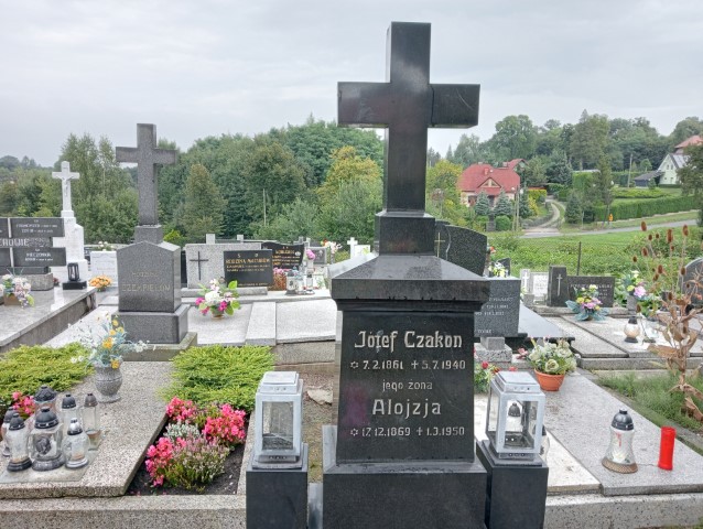 Alojza Czakon 1869 Hażlach - Grobonet - Wyszukiwarka osób pochowanych