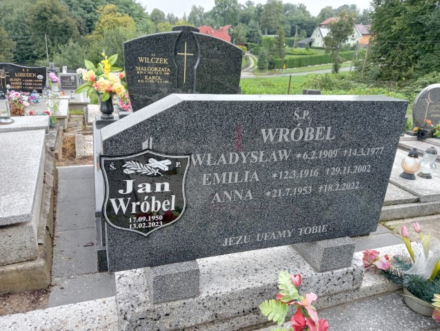 Jan Wróbel 1950 Hażlach - Grobonet - Wyszukiwarka osób pochowanych