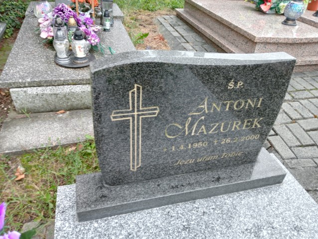 Antoni Mazurek 1950 Hażlach - Grobonet - Wyszukiwarka osób pochowanych